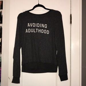WILDFOX Sweater “Avoiding Adulthood”